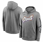 Men's San Francisco Giants Heather Charcoal 2025 City Connect French Terry Club Pullover Hoodie,baseball caps,new era cap wholesale,wholesale hats